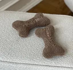 Іграшка м'яка для собак Кісточка "Teddy Collection" молочний - мініатюра 6