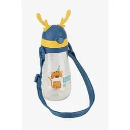 Пляшка дитяча з соломинкою для напоїв C59517 Синій