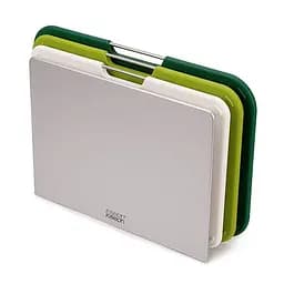 Набір обробних дощок Joseph Joseph Nest Boards зі стійкою для зберігання, 4 предмети, зелений (60163)