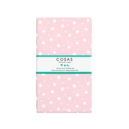 Простирадло Cosas на резинці 120х200 rose starfall, рожевий (StarfallRose_120x200x20) - мініатюра 3
