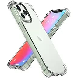 Силіконовий протиударний чохол Case панель + скло 9Н на Iphone 13 Pro Max Case із захистом камери прозорий (54344353455)