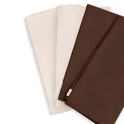 Набор салфеток Cosas Sakura & Chocolate Satin 4 шт. 30х30 см бежевый/шоколадный (Set-4Serv_RfRose_SatChoco_30)