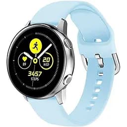Силиконовый ремешок Watchbands голубой для Samsung Galaxy Watch 3 41mm - размер L (WB0021NORMALBLUEG3)