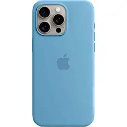 Чехол Silicone Case with MagSafe для Apple iPhone 15 Pro Max Winter Blue AAA [93254]