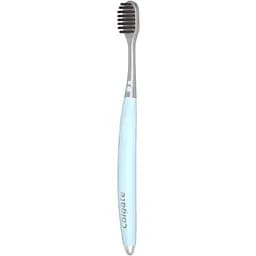 Зубна щітка Colgate High Dens Charcoal 2 шт. блакитно-рожева - мініатюра 2