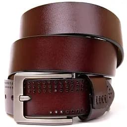 Ремінь з дірками чоловічий 20381 Vintage коричневий 120 см - мініатюра 7