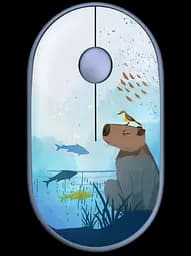 Мышь беспроводная 2E MF300 Capybara Blue (2E-MF300WCAPIBARABL)