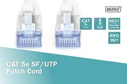 Патч-корд Assmann CAT 5e SF-UTP, Cu, PVC AWG 26/7, 1 м DK-1531-010 Gray