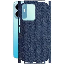 Защитная пленка StatusSKIN для Vivo IQOO Z6 Lite 5G Корпус Винил Соты синие