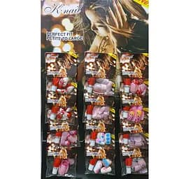 Накладні нігті кольорові K·Nail 12 шт. No 8