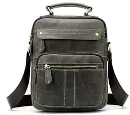 Сумка чоловіча вертикальна шкіряна Vintage 27х21х6 см sum0028947