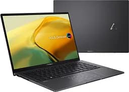 Ноутбук ASUS Zenbook 14 UM3402YA-KM191W 14' 2.8K OLED, AMD R5-5625U, 8GB, F512GB, UMA, Win11, Черный (90NB0W95-M012K0) - мініатюра 2
