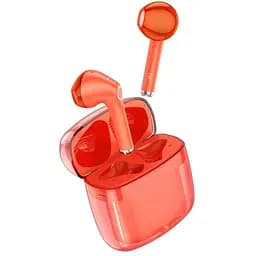 Наушники Bluetooth Hoco EW15 TWS Clear Explore Edition |BT5.1, 30/300mAh, 4h| red