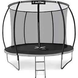 Батут Outtec Premium 10ft з внутрішньою сіткою 312 см чорно-сірий