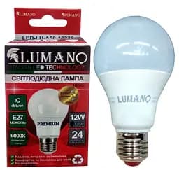 Світлодіодна лампа 12W LED A60 E27 6000K 1080Lm LU-A60-12274 TM LUMANO 