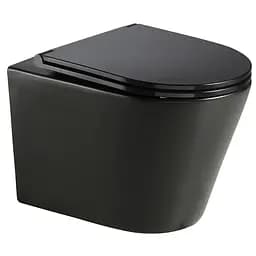 Унитаз подвесной Mixxus Premium Bevel-0301-R Black 515x355x365 мм, Rimless MP6471, Черный матовый