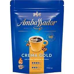 Кофе растворимый Ambassador Crema Gold натуральный сублимированный 170 г