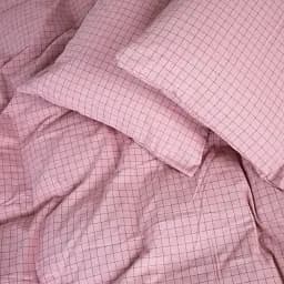 Простирадло MirSon на гумці 40-0010 "Agatha" 150*190 см рожеве (2200009011603)