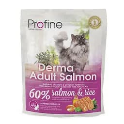 Сухой корм для длинношерстых кошек Profine Cat Derma, с лососем и рисом, 300 г