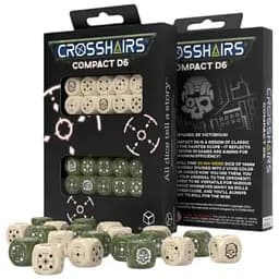 Набор кубиков Crosshairs Compact D6: Beige&Olive (20 шт.) (STCA03)