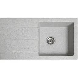 Гранітна кухонна мийка Romzha Quadro Seda (601) з крилом