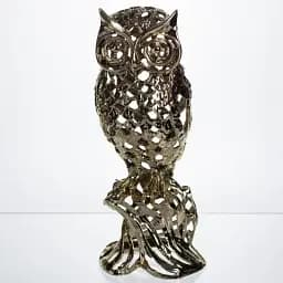 Декоративна фігурка Yiwu Eagle-owl 12х11х28 см металева статуетка колекційна для дому декор на камін HP-7-15