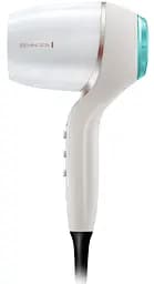 Фен Remington HYDRAluxe PRO, 2200Вт, 3 режима, диффузор, ионизация, холодный обдув, белый