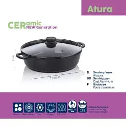 Сотейник з кришкою KELA Atura, 32 см, 5 л (15167) - мініатюра 2