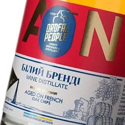 Виний дистилят Дрофа&Люди Білий Бренді Aged on French Oak Chips 42% 0.5 л  - мініатюра 6