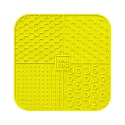 Килимок для злизування Waudog Silicone 190х190х10 мм жовтий - мініатюра 3