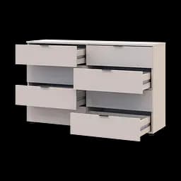 Комод Doros Рон 8 Кашемір 8 Шухлядок 130х38х81 (41516171) - мініатюра 4
