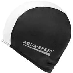 Шапочка для плавання Aqua Speed Polyester Cap Чорний/Білий (1000-091-57)