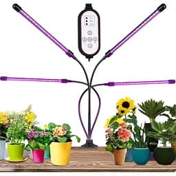 4-х рычажный светодиодный светильник Green Haven для комнатных растений 10 уровней затемнения