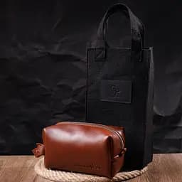 Чоловіча шкіряна косметичка GRANDE PELLE 18.5х10х9 см sum0020992 - мініатюра 8