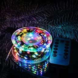 Гірлянда на котушці Роса 50 м,500 LED з пультом Мультик - мініатюра 2