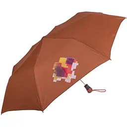 Жіноча складана парасолька напівавтомат Airton 100 см коричнева