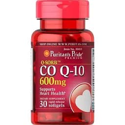 Натуральна добавка Puritan's Pride CO Q10 600 mg, 30 капсул