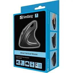Мишка Sandberg Wired Vertical Mouse Pro 2400 dpi6 кнопок 1.5м чорна - мініатюра 4