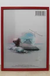 Фоторамка 30х40, червона, 1611А-012-57, СКЛО + КАРТОН                                                                                                      