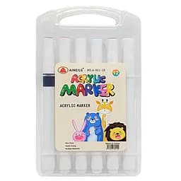Набор акриловых маркеров A-911-12 в пластиковом боксе 12 цветов