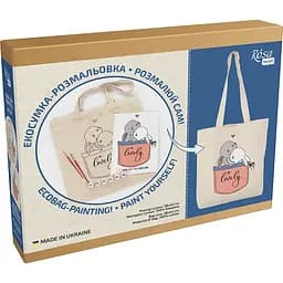 Набор для раскрашивания эко-сумки "Милые зайчата" Rosa N0003623
