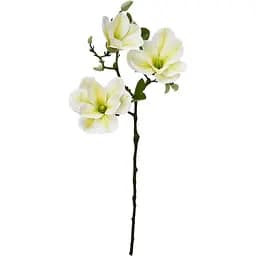 Штучна квітка Devilon Магнолія 1 гілочка 3 квітки 55 см біла (632441)