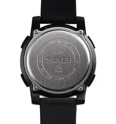Чоловічий спортивний годинник Skmei 1469 Fitness (Чорний з чорним) - мініатюра 6
