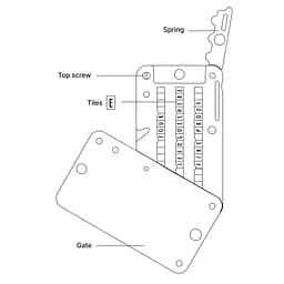 Мнемонічний планшет Btcwallet FoldTab B1 для зберігання сід-фрази - мініатюра 5