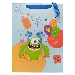 Подарочный пакет "Монстрики" Bambi 2373L, 40 х 30 х 0,1 Синий