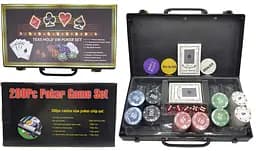 Покерный набор на 200 фишек с номиналом в кейсе К-200-РС