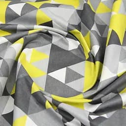 Дитяча постільна білизна в ліжечко GEOMETRY CS8, сірий (DeltaLemonyGrey_58LightBlue_140) - мініатюра 9