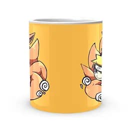 Кружка GeekLand Наруто Naruto Курама і Наруто чибі жовтий NA.02.303 - мініатюра 2