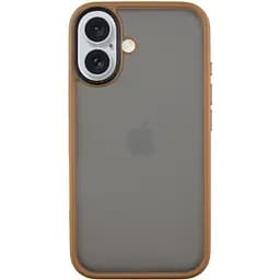 Чохол Epik TPU+PC Metal Buttons для Apple iPhone 16, 6.1 Золотий