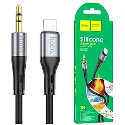 Кабель AUX Hoco UPA22 Silicone 3.5 мм на Lightning 1 м с алюминиевыми коннекторами